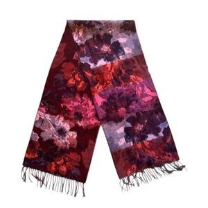 Lord & Taylor Floral Fringe Scarf – Made in Germany